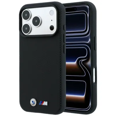 Produktbild von Handyhülle für iPhone 18 Pro Max / 17 Pro Max, BMW M Quadrille Polyamid Metal Logo mit MagSafe, Schwarz