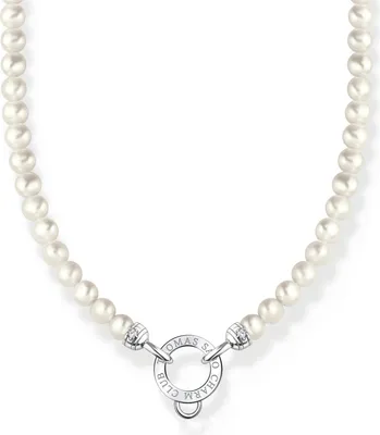 Produktbild von Thomas Sabo KE2187-167-14-L45v Damen-Halskette für Charms mit Weißen Perlen