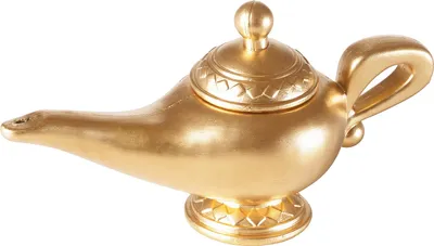 Produktbild von Wunderlampe Gold 22cm Dschinni Lampe Märchenlampe Orient Öllampe Requisit