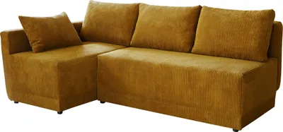 Produktbild von MIRJAN24 Ecksofa Nestor Cord, L-From Polsterecke mit Schlaffunktion und Bettkasten, Wohnzimmer (Farbe: Poso 01, Seite: Links)