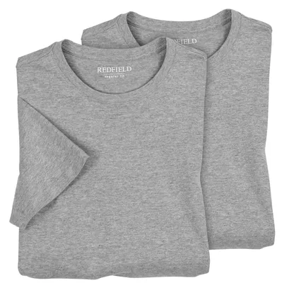 Produktbild von Redfield Doppelpack T-Shirts Übergröße grau melange