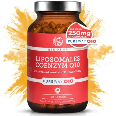 QIDOSHA Coenzym Q10 liposomal mit dem Markenrohsto… – Bild 1