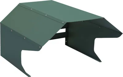 Produktbild von Mähroboter-Garage MCW-L43, Dach Unterstand für Rasenmäher, Metall 40x59x69cm grün