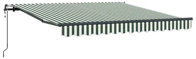 Immagine prodotto di Tenda Retrattile Verde e Bianco 300 x 250 cm