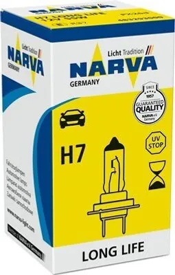 Produktbild von 1x NARVA H7 Glühlampe Fernlicht 12V 55W PX26d Halogen 483293000