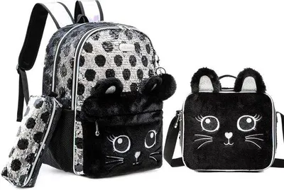 Productafbeelding van HTgroce Rugzak voor meisjes van 40,6 cm, meisjesrugzak, schoolrugzak voor basisschool of kleuterschool, met lunchbox