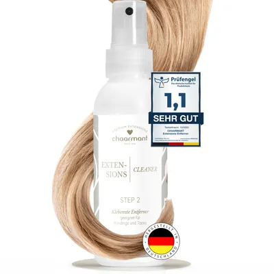 Produktbild von chaarmant Extensions Cleaner Spray 125 ml – Entfernt Klebereste mit Zitronenöl