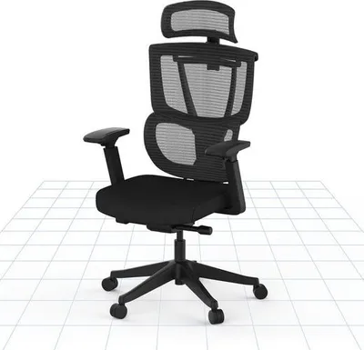 Produktbild von FLEXISPOT ErgoX Pro Ergonomischer Bürostuhl, Verstellbarer Lendenstütze, 4D-Armlehnen, 2D-Kopfstütze Stuhl, Atmungsaktiver Sitz, höhenverstellbarer