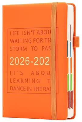 Imagen del producto de Planificador diario A5 para los años 2026-2027, con pestañas de colores