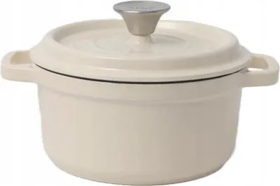 Obrázek produktu pro Litinový hrnec Tierra 24 cm 4 l krémová NOIS