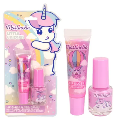 Immagine prodotto di Martinelia - Set Cosmetici Bambini - Little Unicorn - Smalto + Lucidalabbra