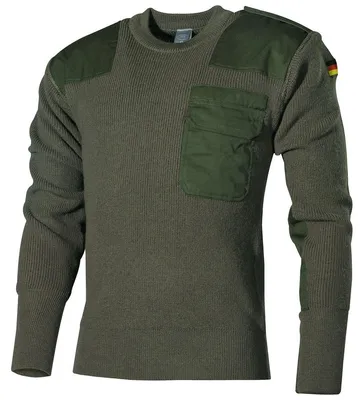 Produktbild von Bundeswehr Pullover, mit Brusttasche, oliv 62