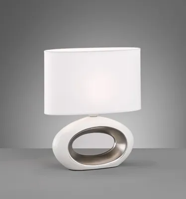 Produktbild von Fischer & Honsel Tischleuchte "Coba" 1x E27, Stoffschirm, 50585