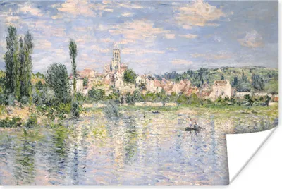 Produktbild von MuchoWow® Poster Vetheuil im Sommer - Gemälde von Claude Monet 120x80 cm - Bilder
