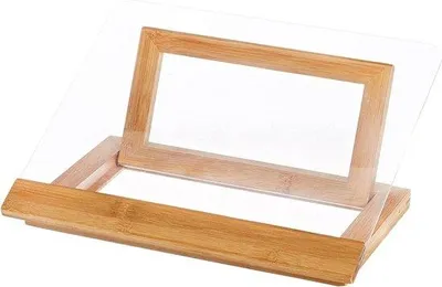 Immagine prodotto di Supporto da cucina in bambù 12-1/2" x 9-1/4" in legno e acrilico