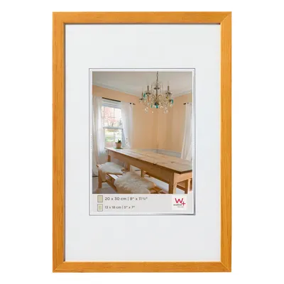 Immagine prodotto di Cornice in legno Walther Peppers 10x15 cm, rovere, stretta, opaca, con listello da 1,4 cm