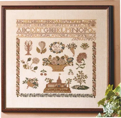 Immagine prodotto di Set per ricamo a punto croce Permin "Biedermeier I", 38x39cm, 39-3049