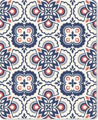Produktbild von MuchoWow® Mauspad Mousepad Blumen - Retro - Design 19x23 cm - Mousepads - Maus Mat - Pad - Mausunterlage - Mauspads - Spielen