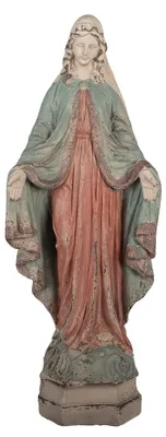 Obrázek produktu pro Clayre & Eef Dekorativní figurka Panny Marie 24 x 16 x 63 cm, béžová, keramika