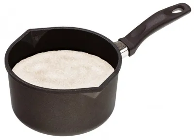 Melkpan Ø 18 cm, 10 cm hoch, Aluguss, Antihaft, nicht induktion