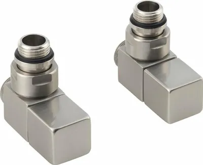Zdjęcie produktu dla Sapho Cube - Zestaw przyłączeniowy zaworów narożnych, szczotkowana stal nierdzewna CP4510S