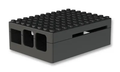 Produktbild von Baustein Gehäuse für Raspberry Pi 3, 2 Modell B / B+ - Farbe: schwarz
