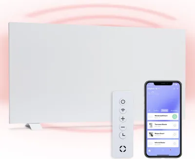 Obrázek produktu pro Klarstein Infrazářič a konvektor 2 v 1, infrazářič s termostatem, 750 W, infrazářič IP24 pro montáž na stěnu s ovládáním pomocí aplikace, detekce otevřených oken, hybridní elektrický ohřívač