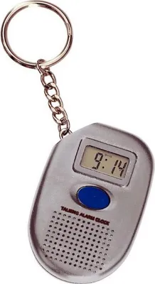 Produktbild von Atlanta  Sprechender Schlüsselanhänger Quartz, mit Uhr, Weckfunktion mit Hahnenschrei; 8864