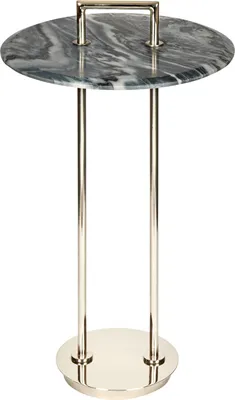 Produktbild von Lambert Michiko Beistelltisch, Stahl/Marmor grau, H 68,5cm 50752