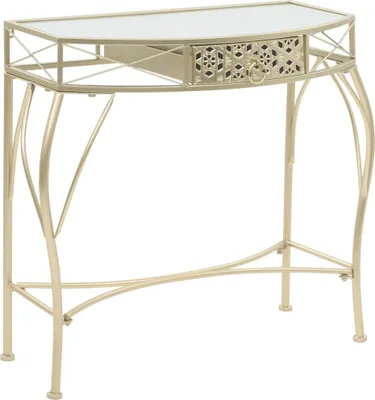 Produktbild von Beistelltisch Französischer Stil Metall 82x39x76 cm Golden