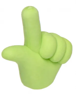 Immagine prodotto di cancellino gesto mano 3,5 cm gomma verde