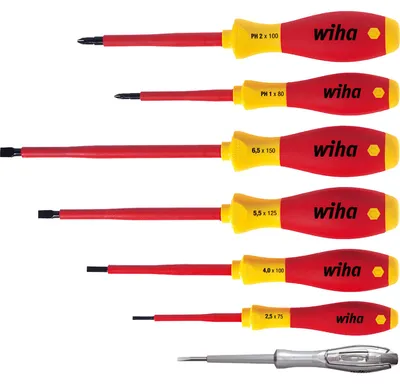 Imagen del producto de Wiha 00834 Wiha Schraubendreher-Set SoftFinish® electric SL/PH 00834 7-tlg.