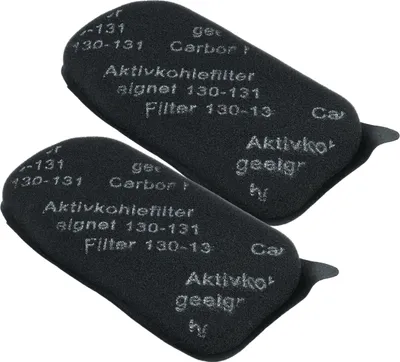 Produktbild von vhbw 2x Aktivkohlefilter kompatibel mit Vorwerk Kobold 131, 130, 131sc Staubsauger - Filterset Schwarz