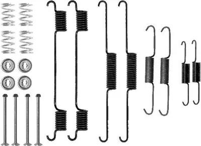 Produktbild von HELLA Zubehörsatz Bremsbacken 8DZ 355 200-661 Hinten für HYUNDAI SANTA FÉ I (SM)