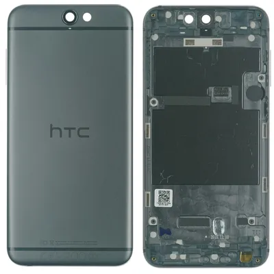 Produktbild von HTC ONE A9 Backcover + Kameraglas, Schwarz