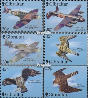 Produktbild von Briefmarken Gibraltar 2000 Mi 939-944 (kompl.Ausg.) postfrisch Kampffugzeuge