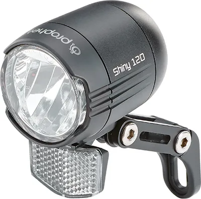Produktbild von Prophete LED-Scheinwerfer 120 Lux | Fahrradbeleuchtung | Aluminium | OSRAM LEDs | für E-Bike (6-48 V) | inkl. Halterung | Seitliche Sichtbarkeit