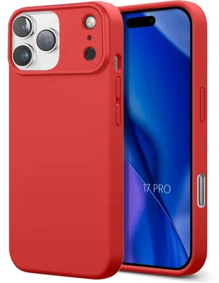Image de Coque pour iPhone 17 Pro, Protection Silicone Liquide Ultra Fine Léger Antichoc - Rouge