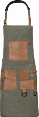 Produktbild von Latzschürze Canvas vier Taschen Fb. flaschengrün : 100% Baumwolle 16oz. : Flaschengrün