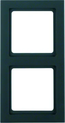 Image de Cadre Berker, double, Q.3, anthracite, velours, 1 pièce.