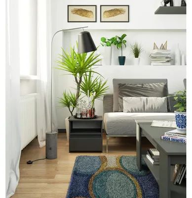Image de Table de chevet 40 cm avec 1 tiroir, table d'appoint pour chambre à coucher, finition mate