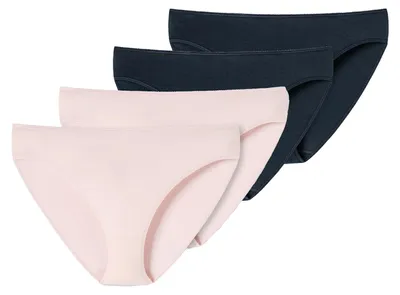 Produktbild von SCHIESSER Damen Tai-Slip 4-Pack Uncover by SCHIESSER - rosé-dunkelblau - Größe 3XL