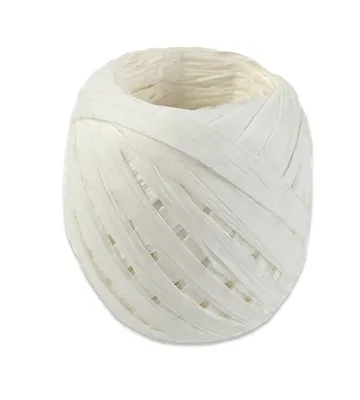 Produktbild von Raffia Papierband in Weiß 20 Meter