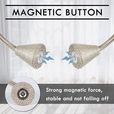 Produktbild von Famanu Vorhanghalter Magnetisch - Set 4 Stück