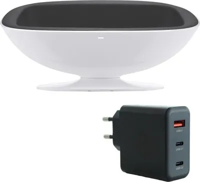 Image de Station de recharge Lava Music Space Charger 36 grise avec adaptateur secteur