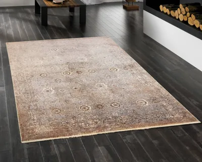 Produktbild von Teppich ASKANIA | Farbe: Grau / Creme; Größe: 240x290 cm | strapazierfähig und leicht zu reinigen | Wohnzimmer | Schlafzimmer
