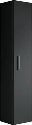 Produktbild von Badplaats Badezimmerschrank Pluto 30 x 30 x 150 cm Schwarz Matt - Hoch Badschrank mit 1 Tür