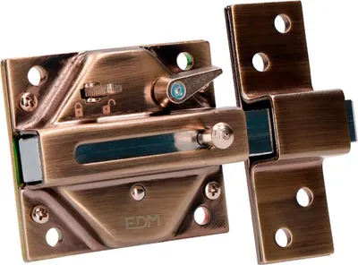 Produktbild von Türriegel EDM 85187 Bronze Stahl 73 x 136 mm
