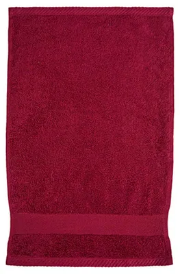 Image de Fair Towel - Serviette invité « Cozy », coton issu de l'agriculture biologique LT3856 (taille unique) (bordeaux)