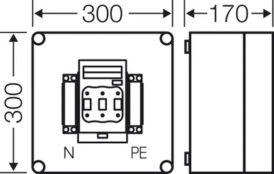 Produktbild von HENSEL HENS Sicherungs-Geh. MI5250 1X3XNH00